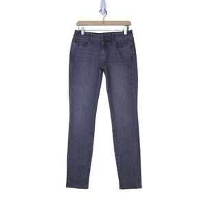 Loft Womens 2 Curvy Skinny Staple Grey Wash Jeans